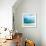 Teal Surf II-Nicholas Biscardi-Framed Art Print displayed on a wall