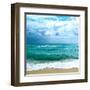 Teal Surf II-Nicholas Biscardi-Framed Art Print