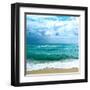 Teal Surf II-Nicholas Biscardi-Framed Art Print