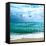 Teal Surf II-Nicholas Biscardi-Framed Stretched Canvas