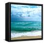 Teal Surf II-Nicholas Biscardi-Framed Stretched Canvas