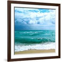 Teal Surf II-Nicholas Biscardi-Framed Art Print