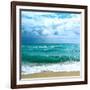 Teal Surf II-Nicholas Biscardi-Framed Art Print