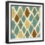 Teal Thatch II (Rotated)-Patricia Pinto-Framed Art Print