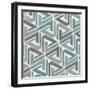 Teal Tile Collection II-June Vess-Framed Art Print