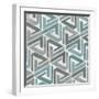 Teal Tile Collection II-June Vess-Framed Art Print