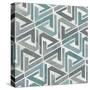 Teal Tile Collection II-June Vess-Stretched Canvas