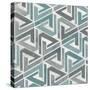 Teal Tile Collection II-June Vess-Stretched Canvas