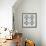 Teal Tile Collection IV-June Vess-Framed Art Print displayed on a wall