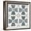 Teal Tile Collection IV-June Vess-Framed Art Print