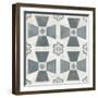 Teal Tile Collection IV-June Vess-Framed Art Print