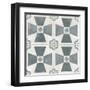 Teal Tile Collection IV-June Vess-Framed Art Print