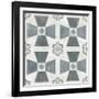 Teal Tile Collection IV-June Vess-Framed Art Print