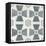 Teal Tile Collection IV-June Vess-Framed Stretched Canvas