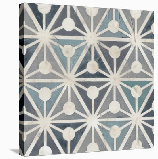 Teal Tile Collection IX-June Vess-Stretched Canvas