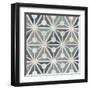 Teal Tile Collection IX-June Vess-Framed Art Print