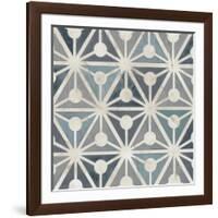 Teal Tile Collection IX-June Vess-Framed Art Print