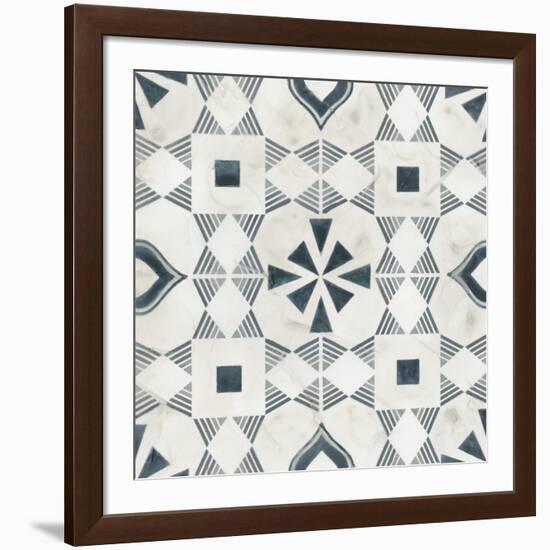 Teal Tile Collection V-June Vess-Framed Art Print