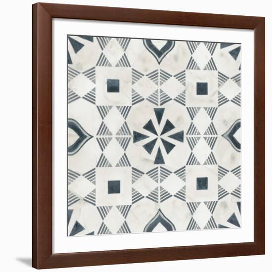 Teal Tile Collection V-June Vess-Framed Art Print