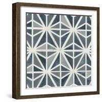 Teal Tile Collection VII-June Vess-Framed Art Print