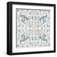Teal Tile Collection VIII-June Vess-Framed Art Print