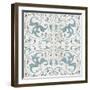 Teal Tile Collection VIII-June Vess-Framed Art Print