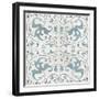 Teal Tile Collection VIII-June Vess-Framed Art Print