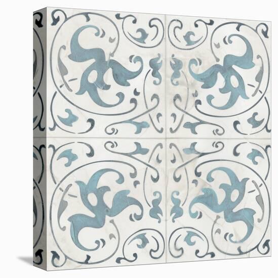 Teal Tile Collection VIII-June Vess-Stretched Canvas