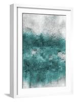 Teal Tones Panel C-Kimberly Allen-Framed Art Print