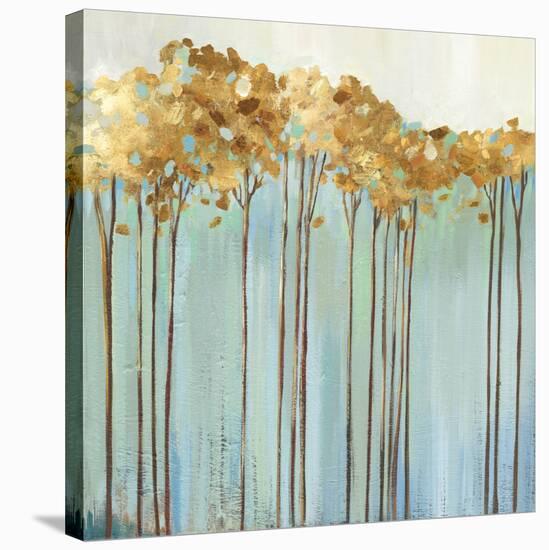 Teal Trees I-Allison Pearce-Stretched Canvas