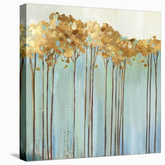Teal Trees I-Allison Pearce-Stretched Canvas