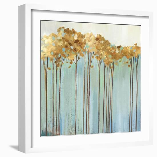 Teal Trees I-Allison Pearce-Framed Art Print