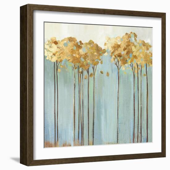 Teal Trees II-Allison Pearce-Framed Art Print