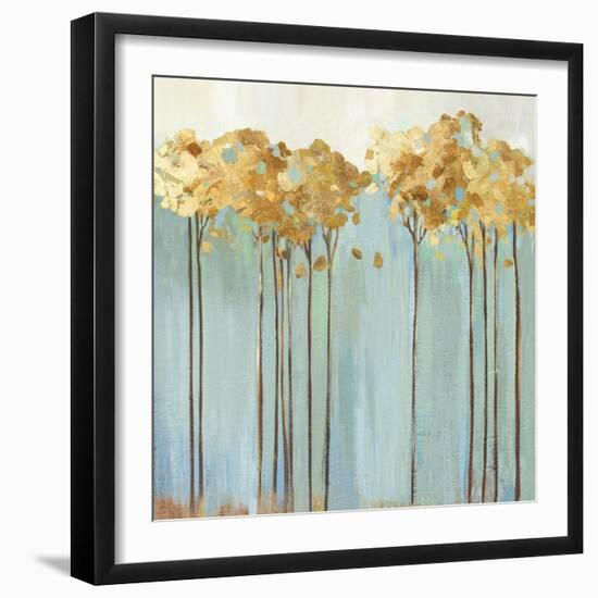 Teal Trees II-Allison Pearce-Framed Art Print