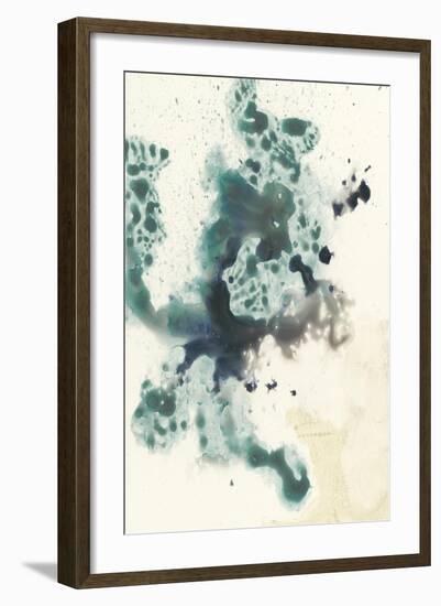 Teal Tributary I-Jennifer Goldberger-Framed Art Print