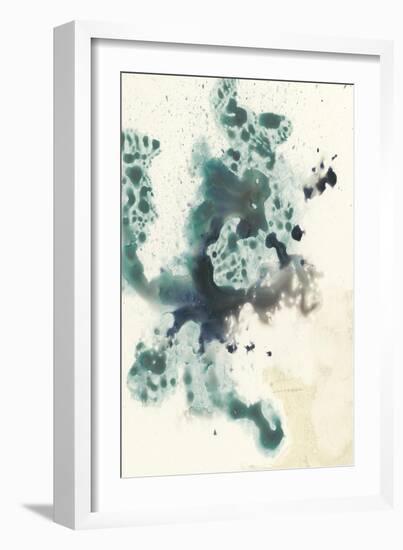 Teal Tributary I-Jennifer Goldberger-Framed Art Print