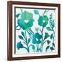 Teal Trio IV on White-Silvia Vassileva-Framed Art Print