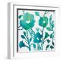 Teal Trio IV on White-Silvia Vassileva-Framed Art Print