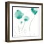 Teal Trio-Sheila Golden-Framed Art Print