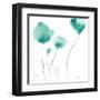 Teal Trio-Sheila Golden-Framed Art Print