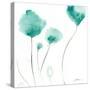 Teal Trio-Sheila Golden-Stretched Canvas