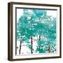 Teal Watered Trees-OnRei-Framed Art Print