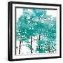 Teal Watered Trees-OnRei-Framed Art Print