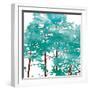 Teal Watered Trees-OnRei-Framed Art Print