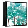 Teal Watered Trees-OnRei-Framed Stretched Canvas