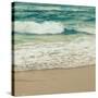 Teal Waves I-Lisa Hill Saghini-Stretched Canvas