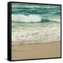 Teal Waves I-Lisa Hill Saghini-Framed Stretched Canvas