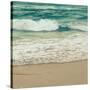 Teal Waves I-Lisa Hill Saghini-Stretched Canvas