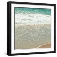 Teal Waves II-Lisa Hill Saghini-Framed Premium Photographic Print