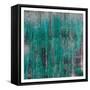 Teal WE Meet Again-Sheldon Lewis-Framed Stretched Canvas